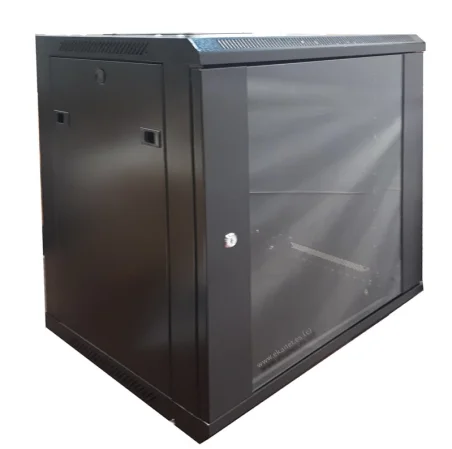 Rack Mural 19" 12U F450mm. Puerta Cristal (GOLPEADO)