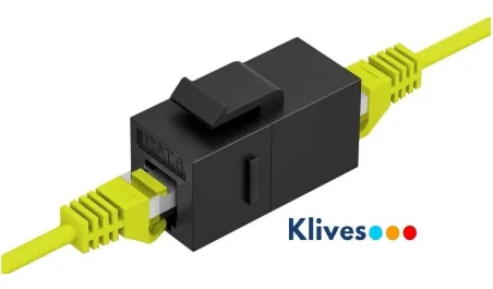 Conector doble hembra CAT6 UTP para paneles parcheo