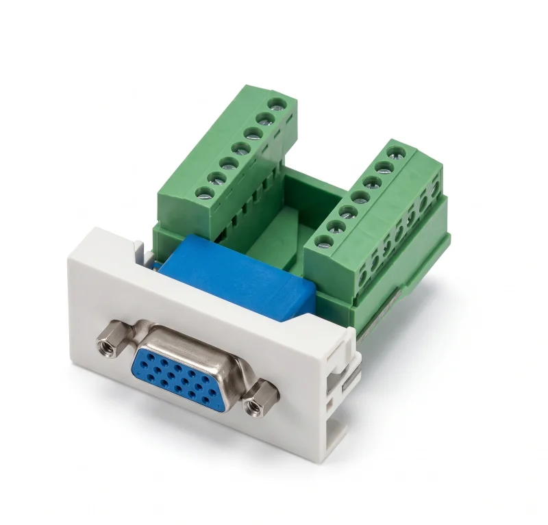 Módulo 22.5x45 para VGA Hembra a Conector