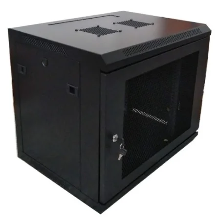 Rack mural 19" 6U F600. Puerta Perforada