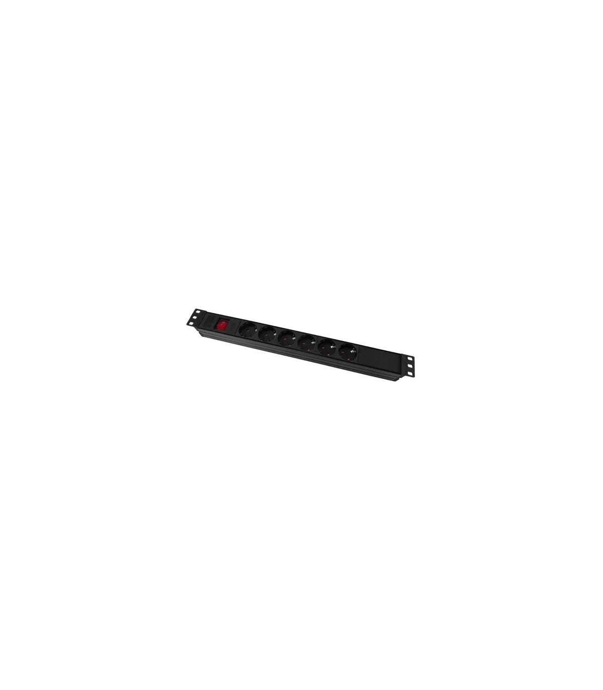 Regleta 19" 1U 8 Schuko Con Interruptor PVC