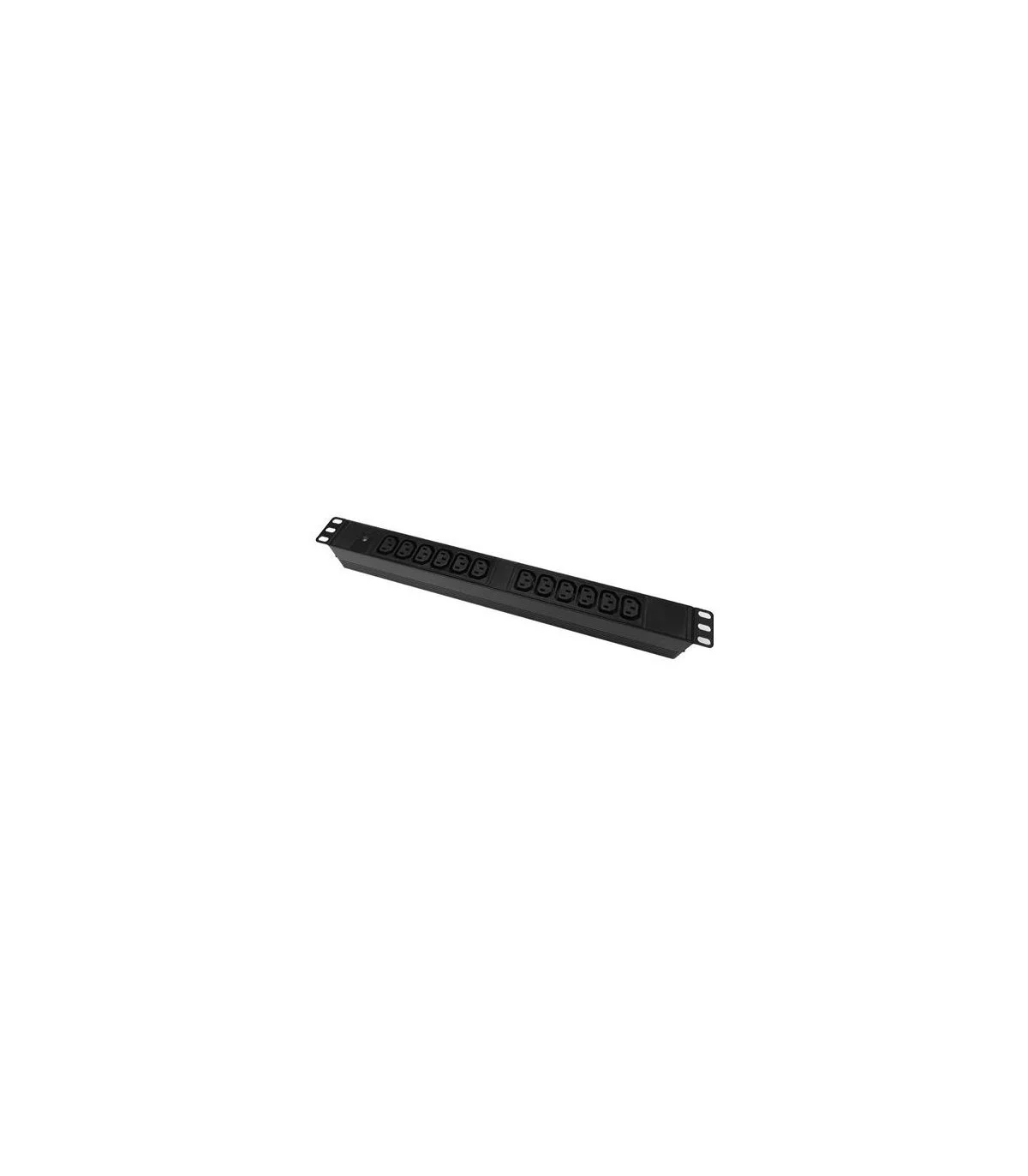 Regleta 19" 1U 12 IEC C13 Sin Interruptor con LED. Aluminio