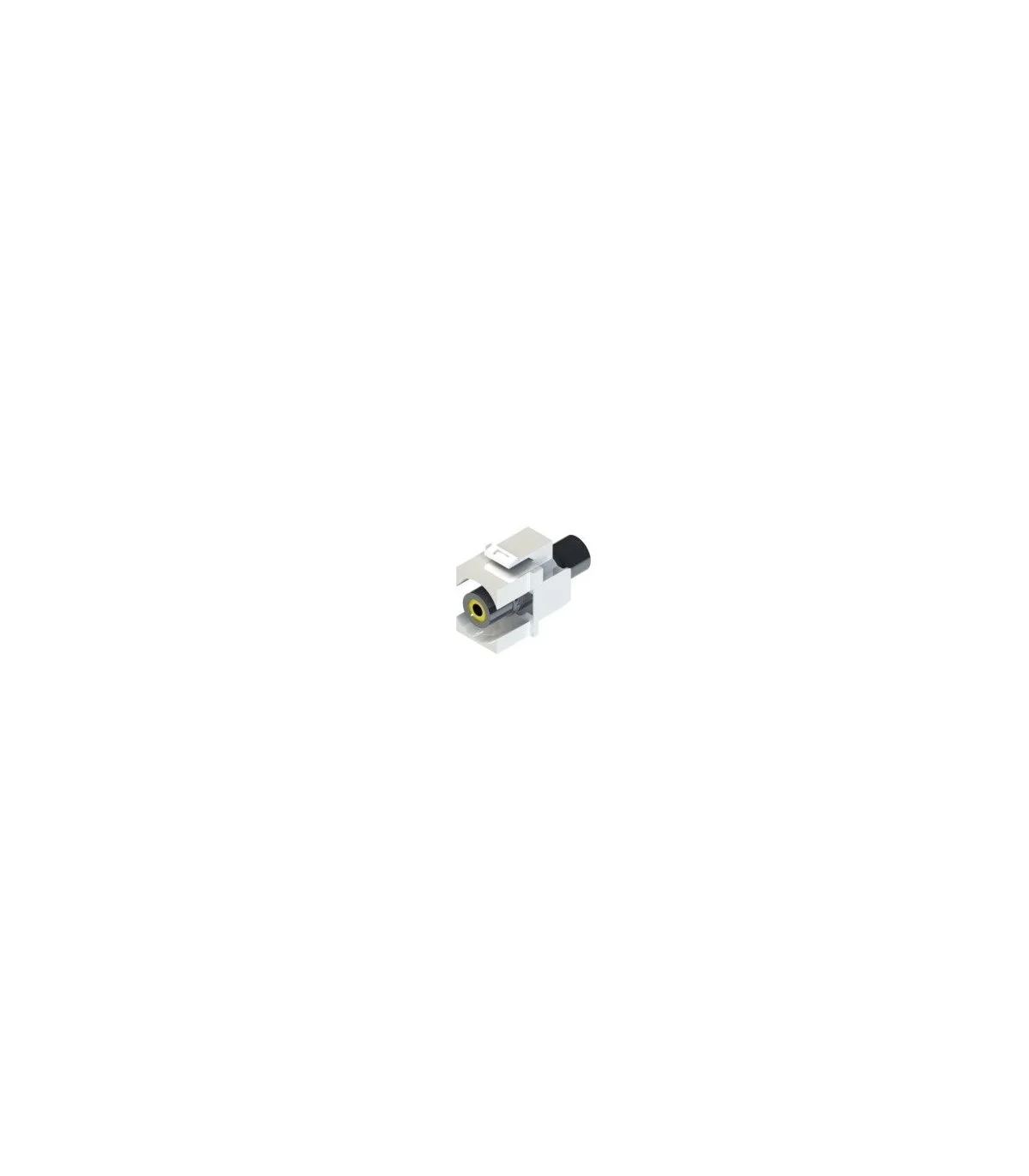 Adap. KEYSTON RCA Amarillo Hembra a MINI-JACK Hembra 3,5mm estereo H/H