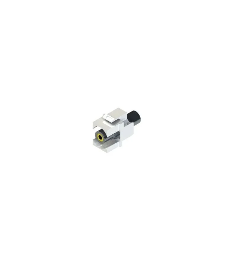 Adap. KEYSTON RCA Amarillo Hembra a MINI-JACK Hembra 3,5mm estereo H/H