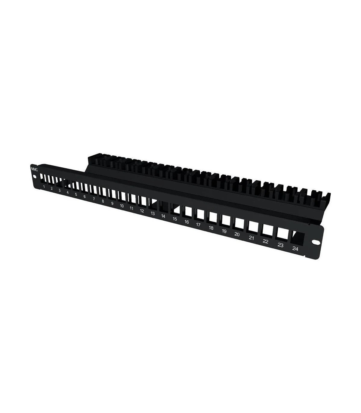 Patchpanel 19" 1U 24 Huecos KEYSTONE Con Bandeja Separadora MMC