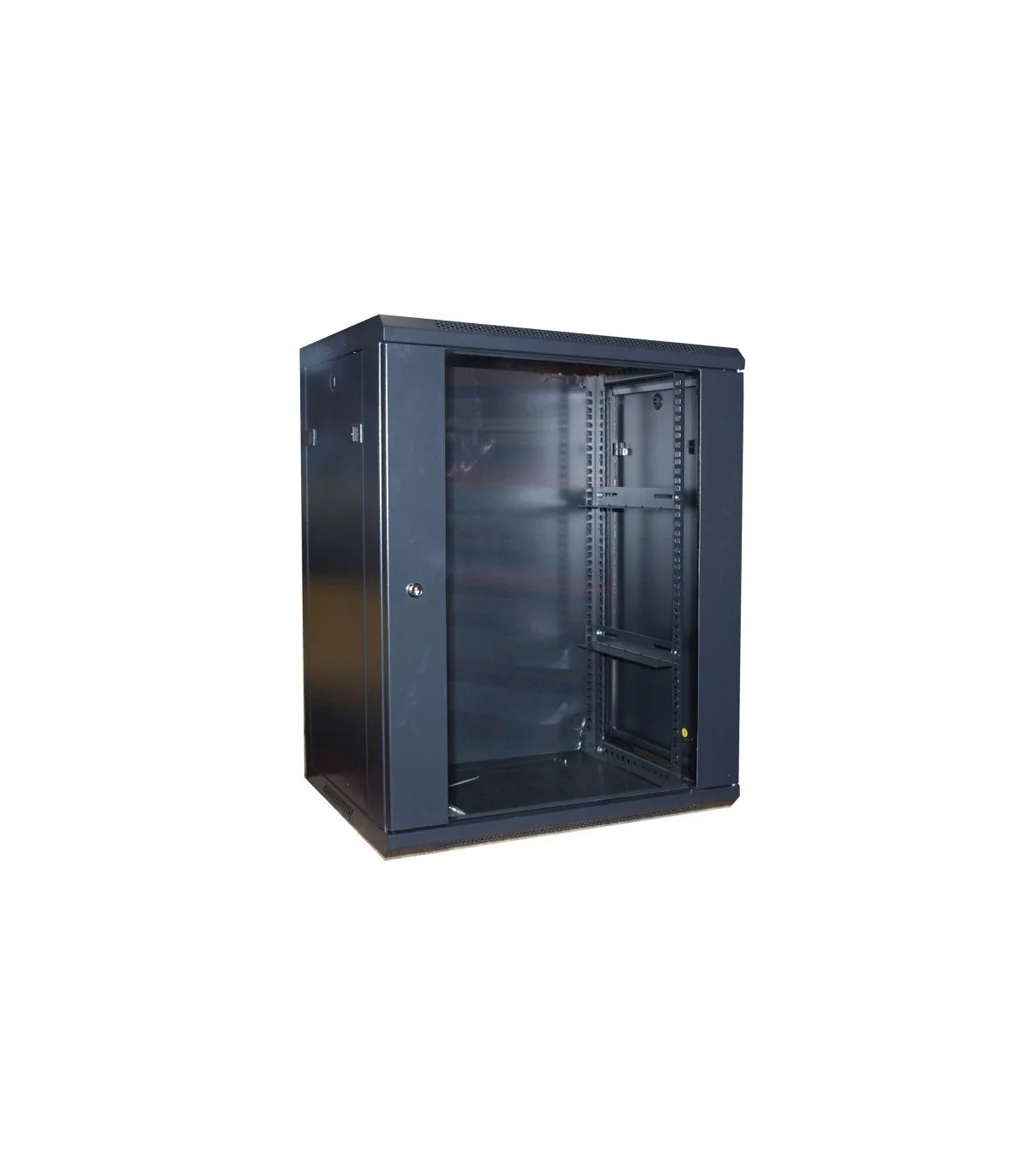 Rack Mural 19" 12U F450mm. Puerta Cristal