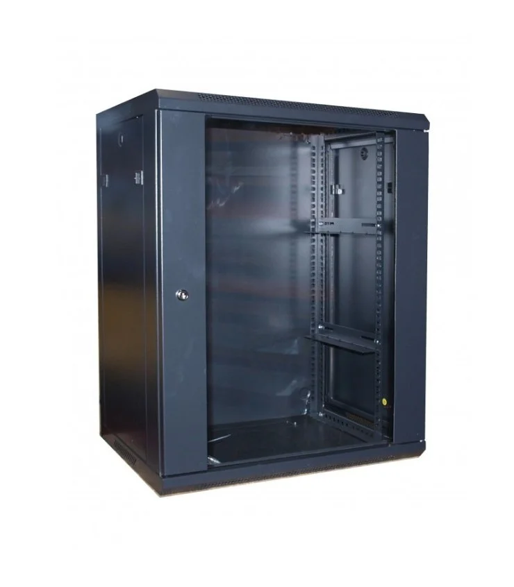 Rack mural 19" 12U F600. Puerta Cristal