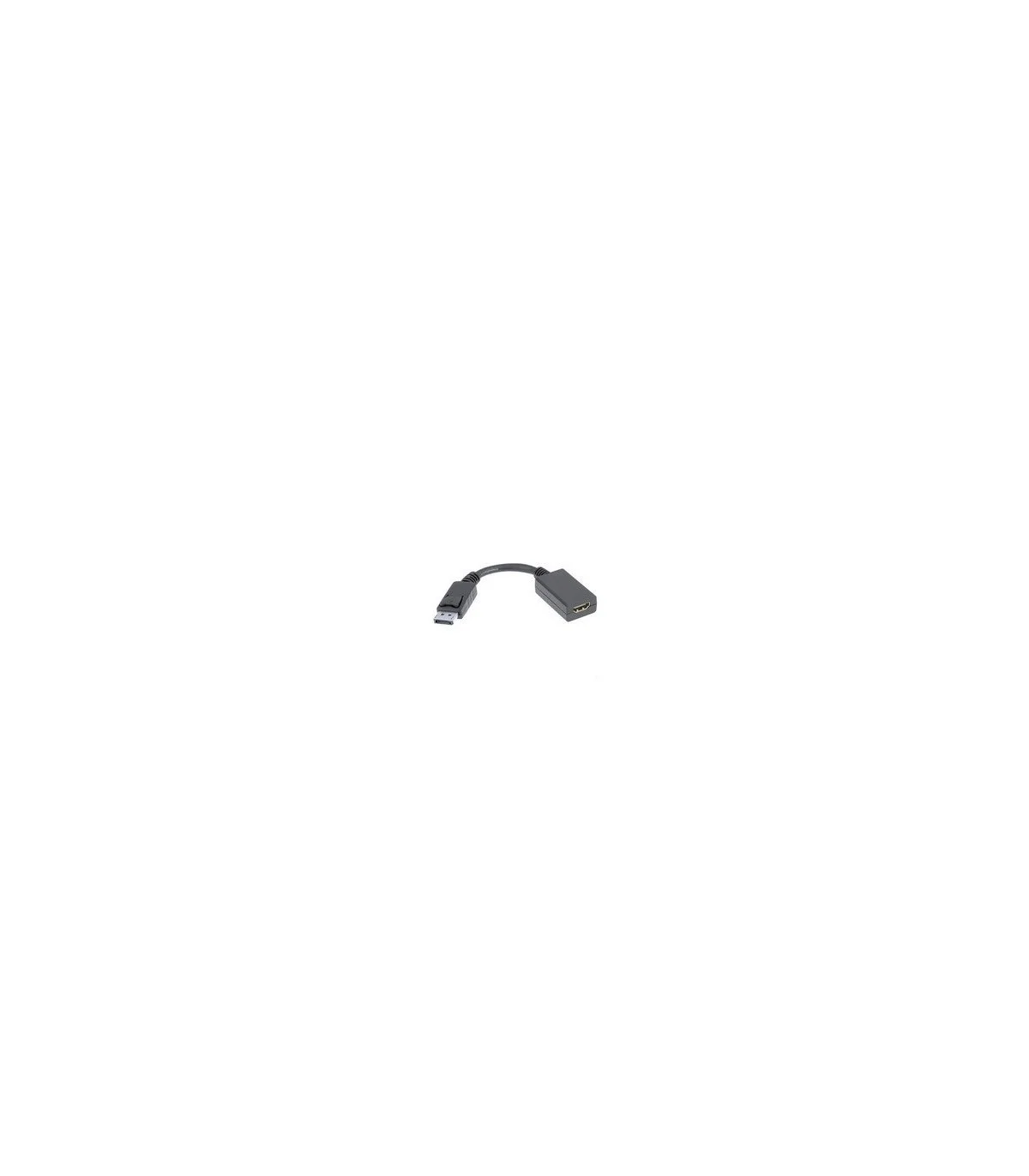 Adaptador DisplayPort a HDMI Hembra. Negro, 15Cm.
