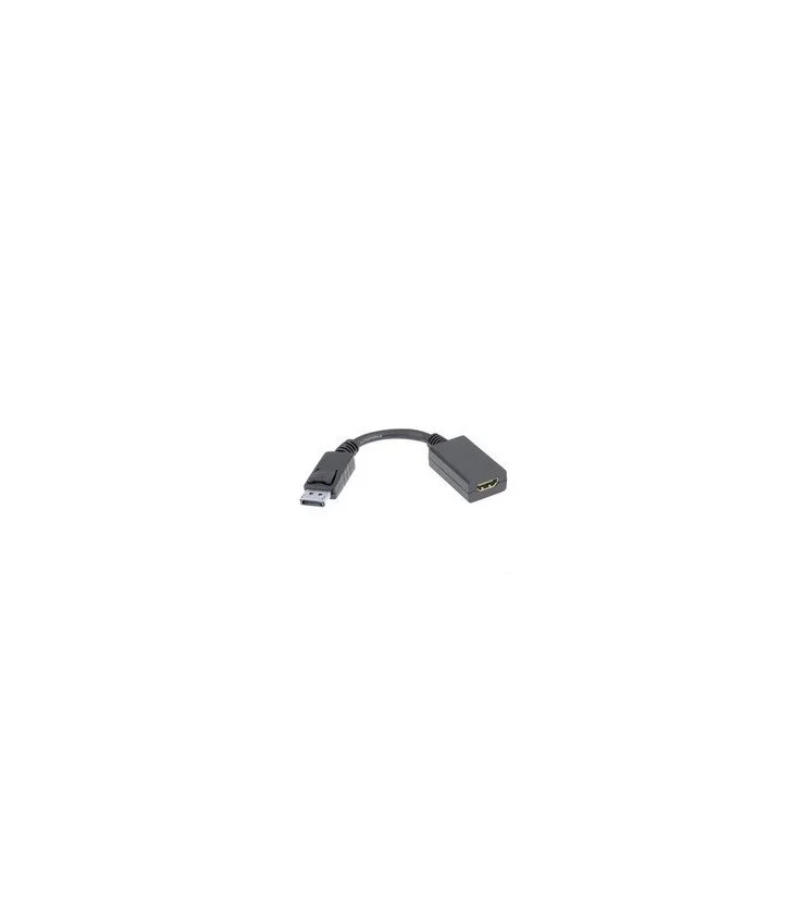 Adaptador DisplayPort a HDMI Hembra. Negro, 15Cm.