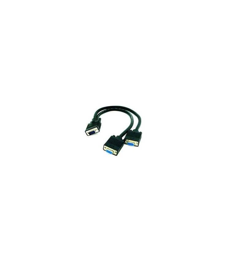 Cable Bifurcador SVGA HDB15/M-2xHDB15/H, 45 CM