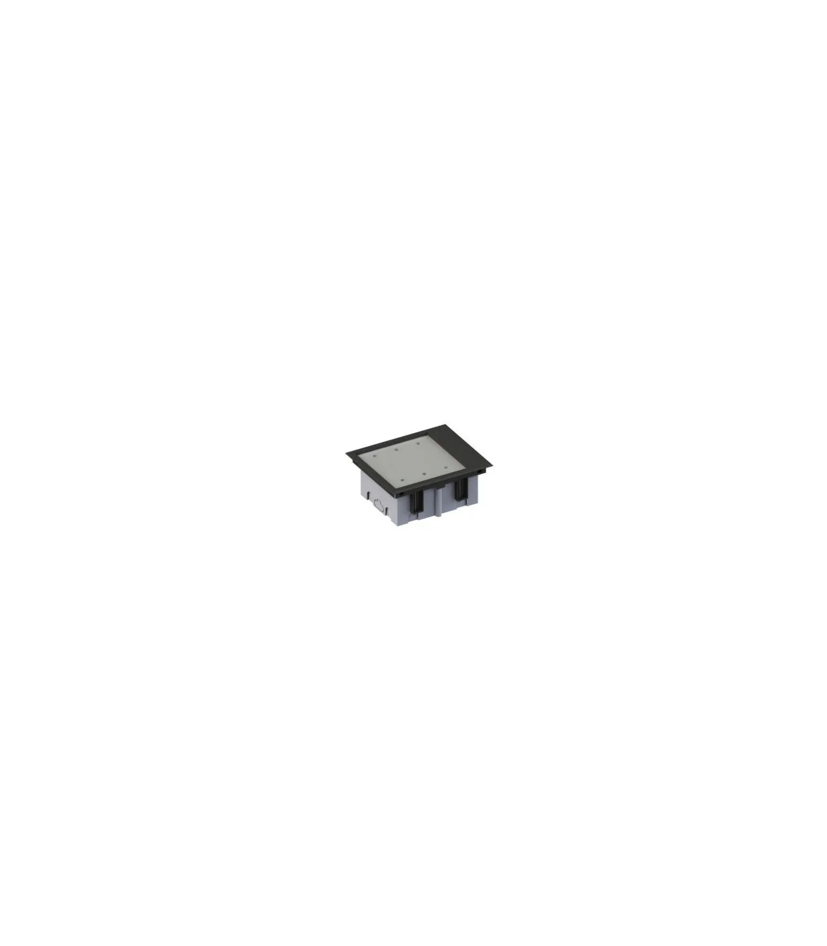 Caja de empotrar en suelo 92-128 mm de 3 elementos.