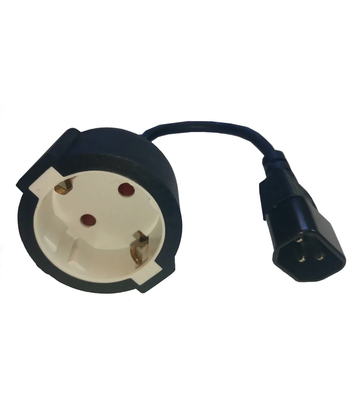 Cable IEC C14  Macho a Schuko Hembra. 15cm
