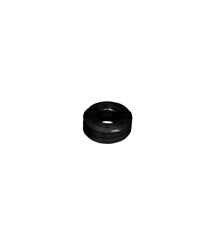 Cable plano telefonico 4 hilos (bobina 100mts) Negro