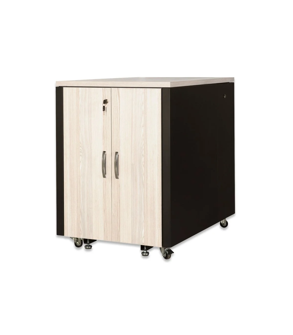 Rack 19" 27U 600X600 Pta. Cristal y Trasera Ciega