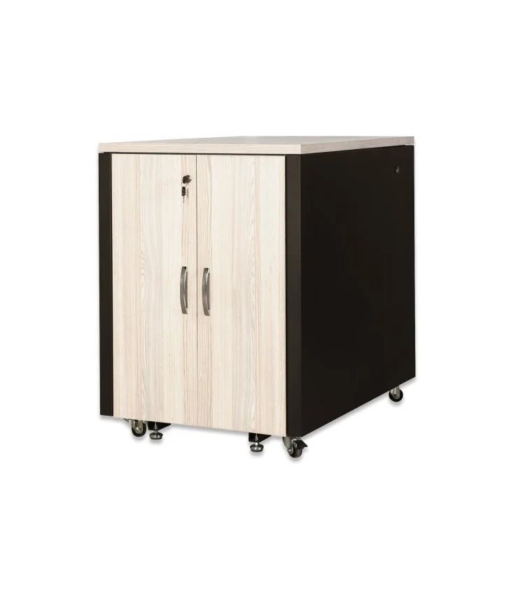 Rack 19" 27U 600X600 Pta. Cristal y Trasera Ciega