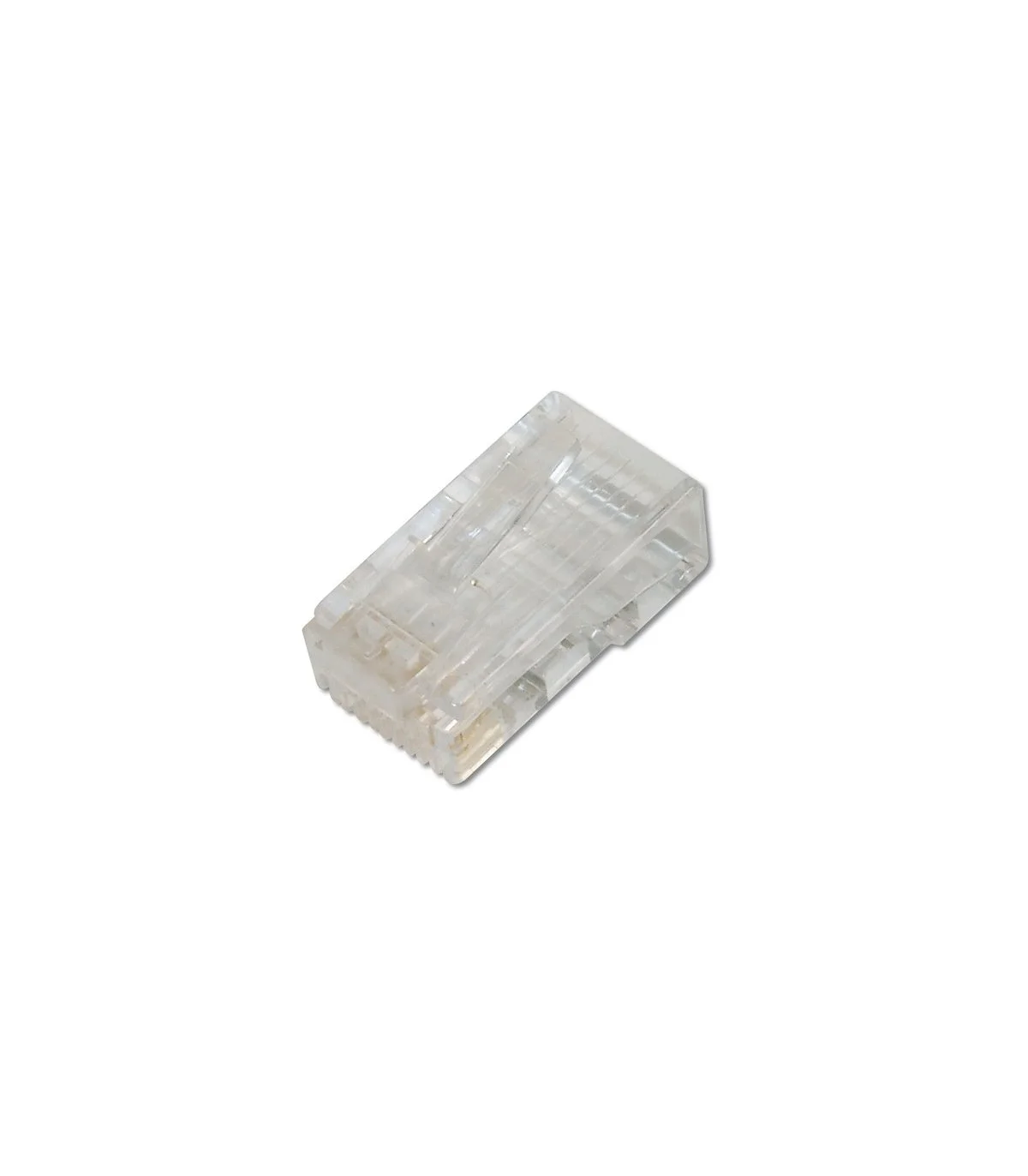 Conector macho RJ45 CAT6 UTP SIN guía.   Bolsa 100 unidades.