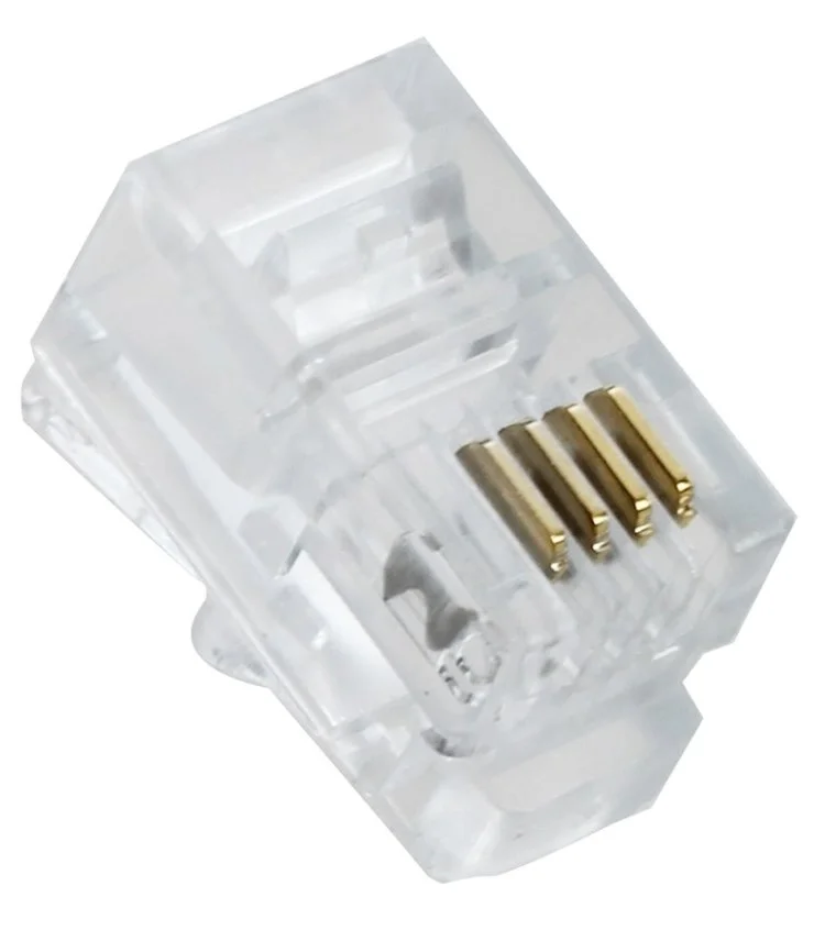 Conector RJ9 4 Hilos / 4 pines