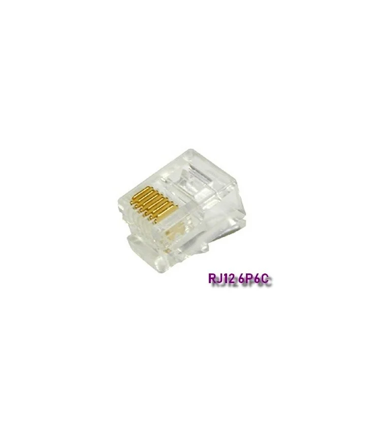 Conector RJ12 6 Hilos / 6 pines
