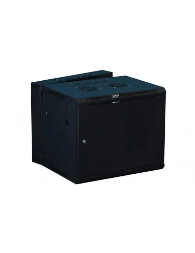 Rack mural 19" 9U 2C F550. Puerta Metálica Ciega