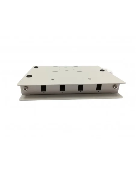 Caja fibra óptica metálica 4 fibras SC/ST Simplex ó 4 LC Dúplex