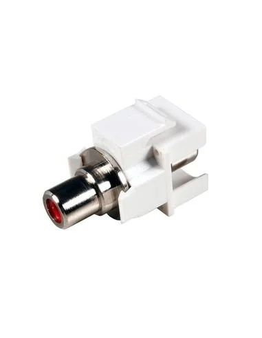 Adaptador H/H keystone RCA ROJO