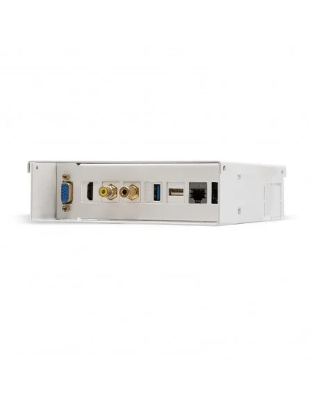 Caja de conexiones multimedia de pared 7 conectores