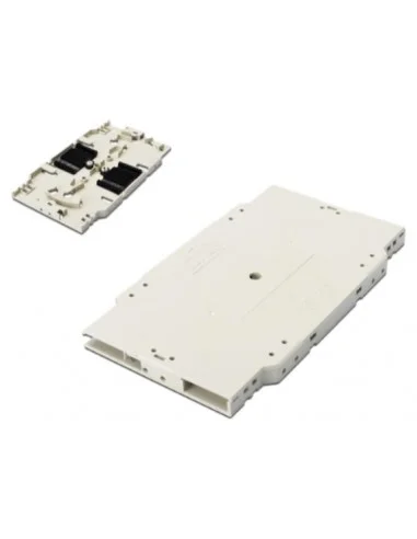 Cassette porta fusiones con 2 peines 2x6 Fibras