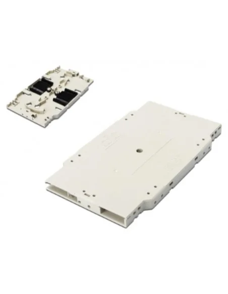 Cassette porta fusiones con 2 peines 2x6 Fibras