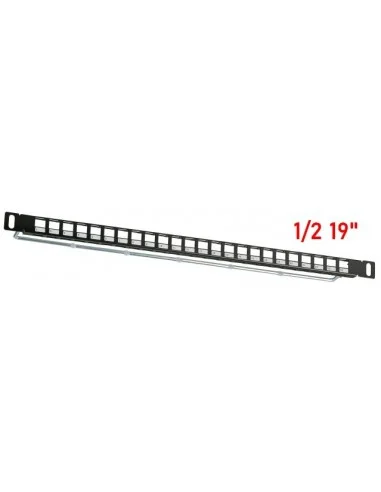 Patchpanel 19"1/2U 24 Huecos KEYSTONE