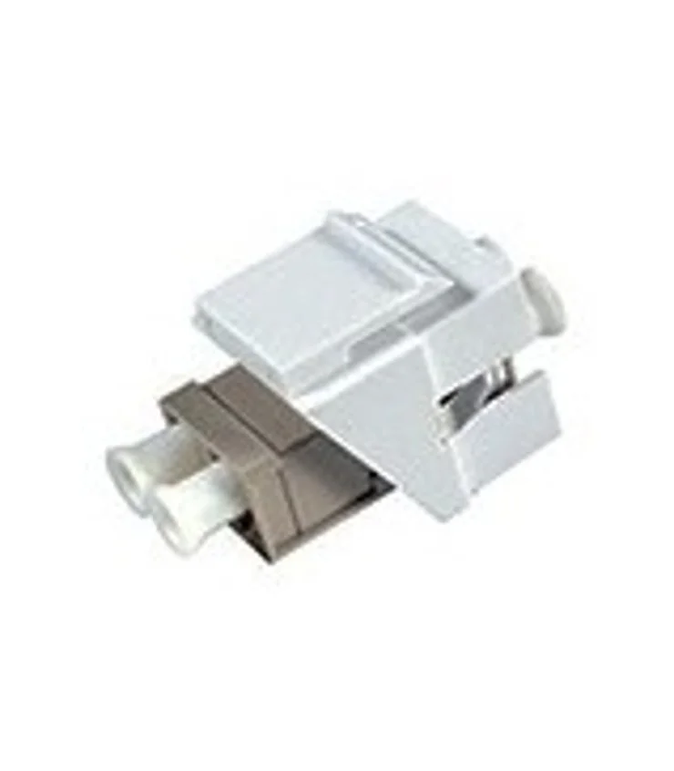 Adaptador vacío Keystone para conector tipo SC Simplex / LC Dúplex Blanco