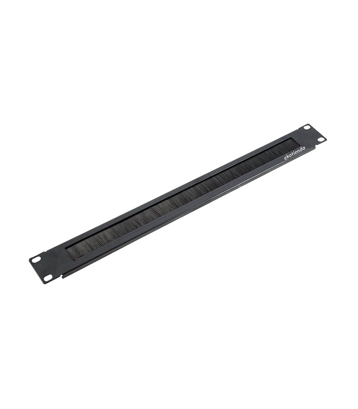 Panel 1U Guía cable Cepillo Cerrado 19"