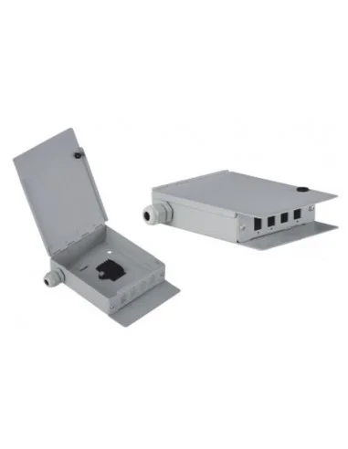 Caja fibra óptica metálica 4 conectores SC Simplex