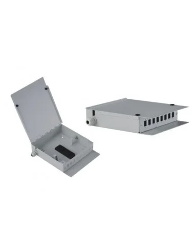 Caja fibra óptica metálica 8 conectores SC Simplex