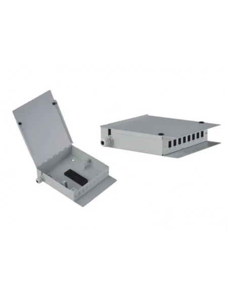 Caja fibra óptica metálica 8 conectores SC Simplex