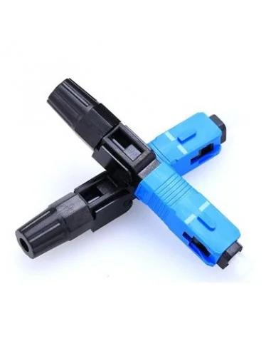 Conector monomodo SC/UPC Azul Prepulido