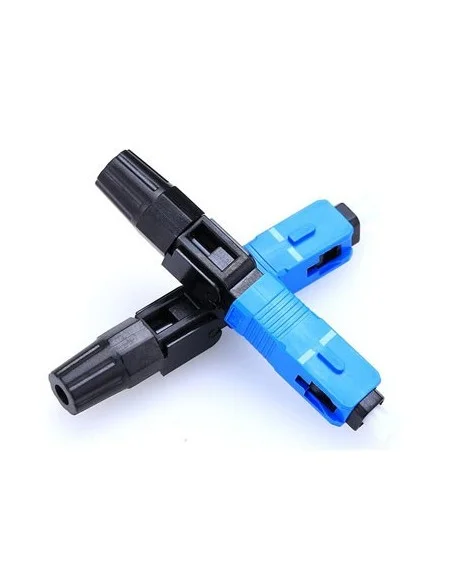Conector monomodo SC/UPC Azul Prepulido