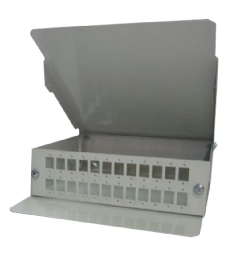 Caja fibra óptica metálica 24 conectores SC Simplex