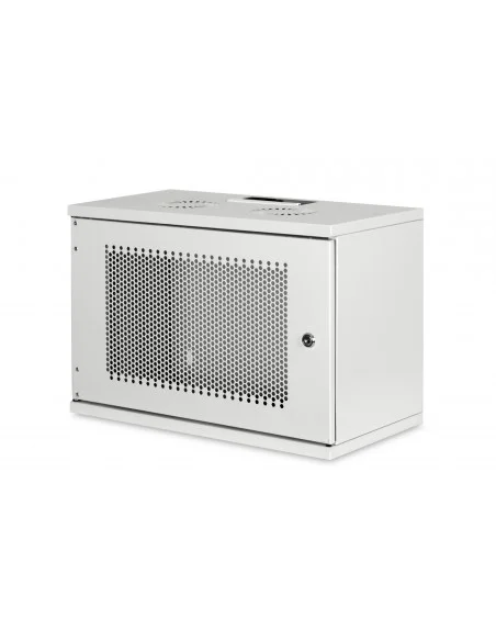 Rack mural 19" 7U F400 Puerta perforada desmontado