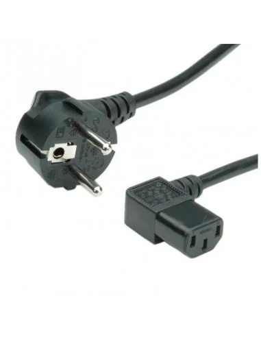 Cable Alimentación 1,8mts Schuko-IEC C13 Acodado