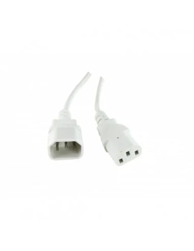 Cable Alimentación 1,8mts Blanco CPU a Monitor