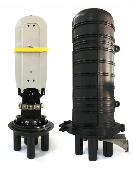 Caja empalme tipo Torpedo IP-68 para 144 fibras