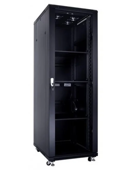 Rack 19" 32U 600x600 Pta. Cristal y Trasera Ciega