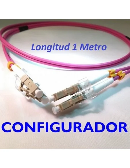 Configurador Latiguillo Fibra óptica OM4 Dúplex 1 metro