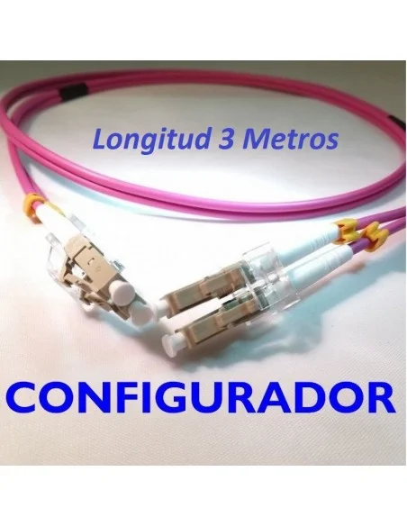 Configurador Latiguillo Fibra óptica OM4 Dúplex 3 metros