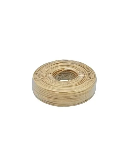 Cable plano telefónico 4 hilos (bobina 100mts) Marfil