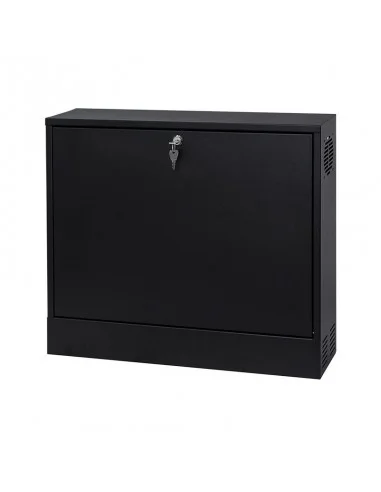 Rack mural 19" 3U vertical F-180mm abatible Negro