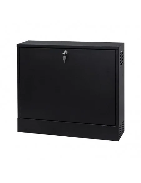 Rack mural 19" 3U vertical F-180mm abatible Negro