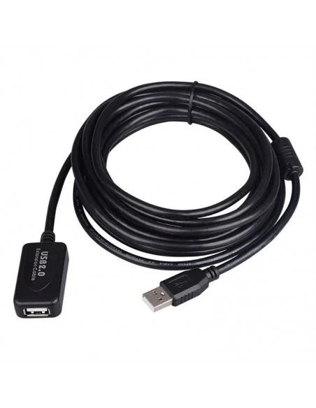 cable USB 2.0 A M/A H activo 10 mts NEGRO