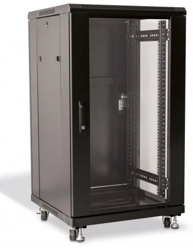 Rack KLIVES 19" 24U 600X800 Pta. Cristal y Puerta trasera ciega