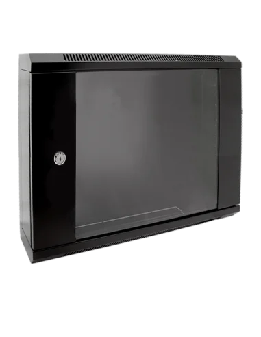 Rack Mural 19" 12U F150mm. Puerta Cristal